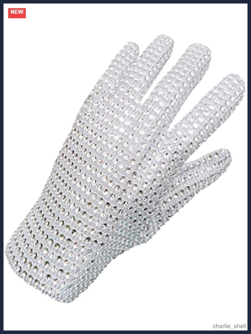 Men's Rhinestone Glove Cotton Handmade Artificial Diamonds Dress Up Cosplay
